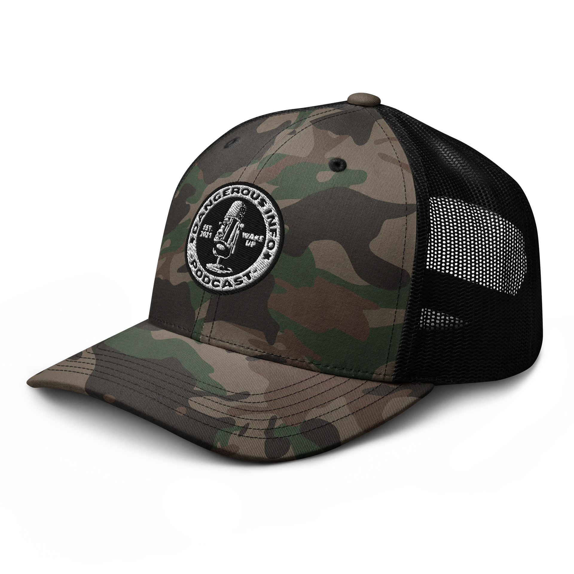Dangerous INFO Camo Trucker Hat product image (3)
