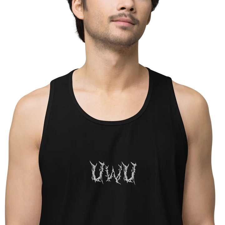 Embroidered Metal UwU Men's Tank Top product image (1)