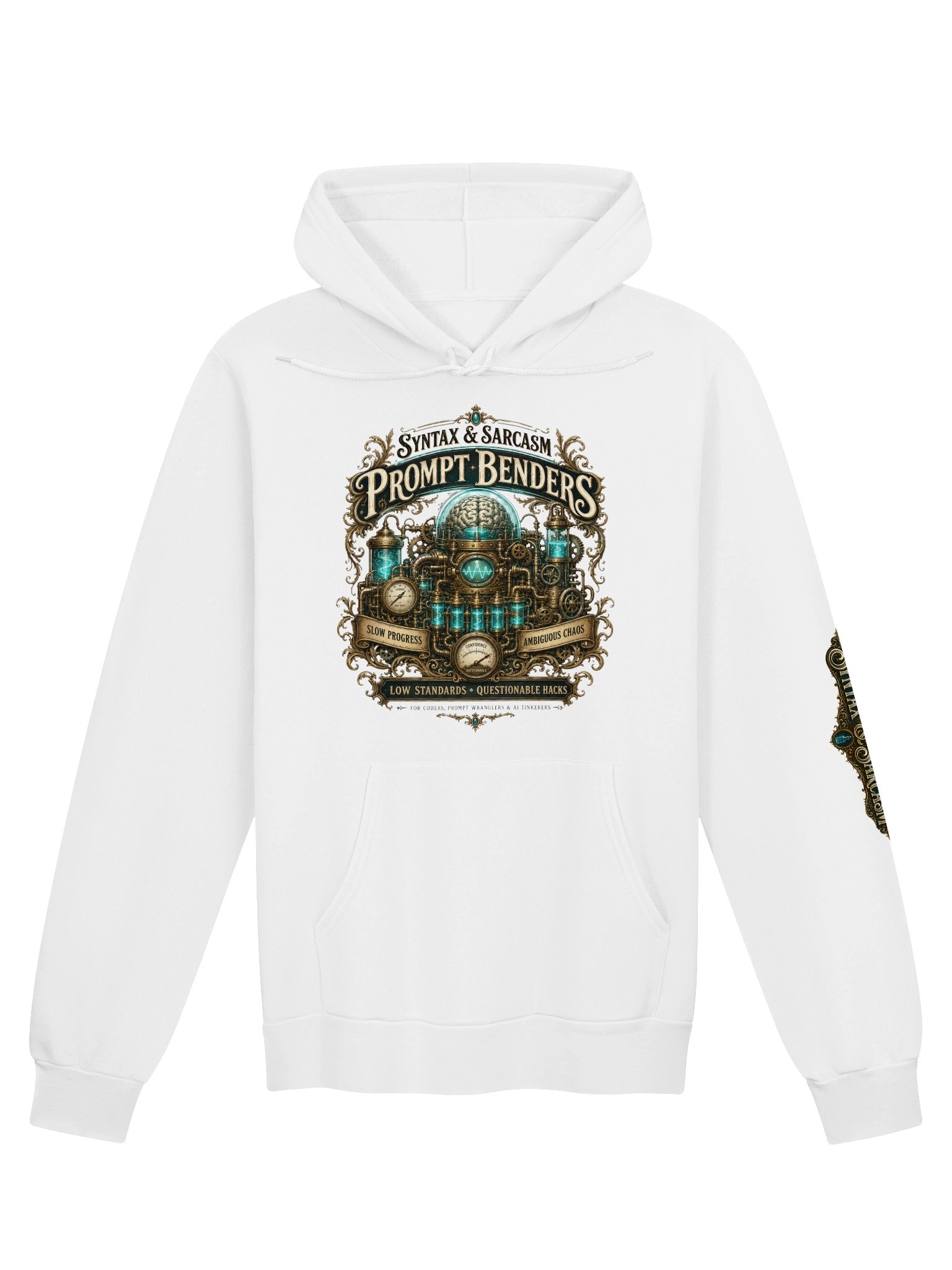 Syntax & Sarcasm Prompt Benders Premium Oversized Hoodie product image (2)