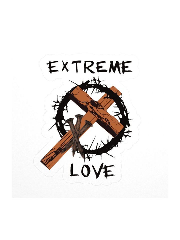 Extreme Love Cross Stickers product image (1)