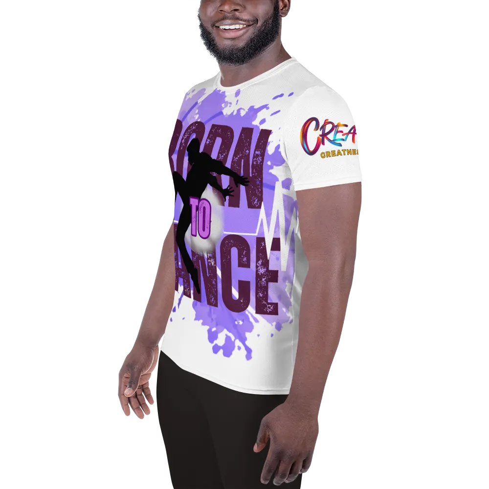 Born to Dance His Silhouette Huge Print Athletic Tee product image (11)