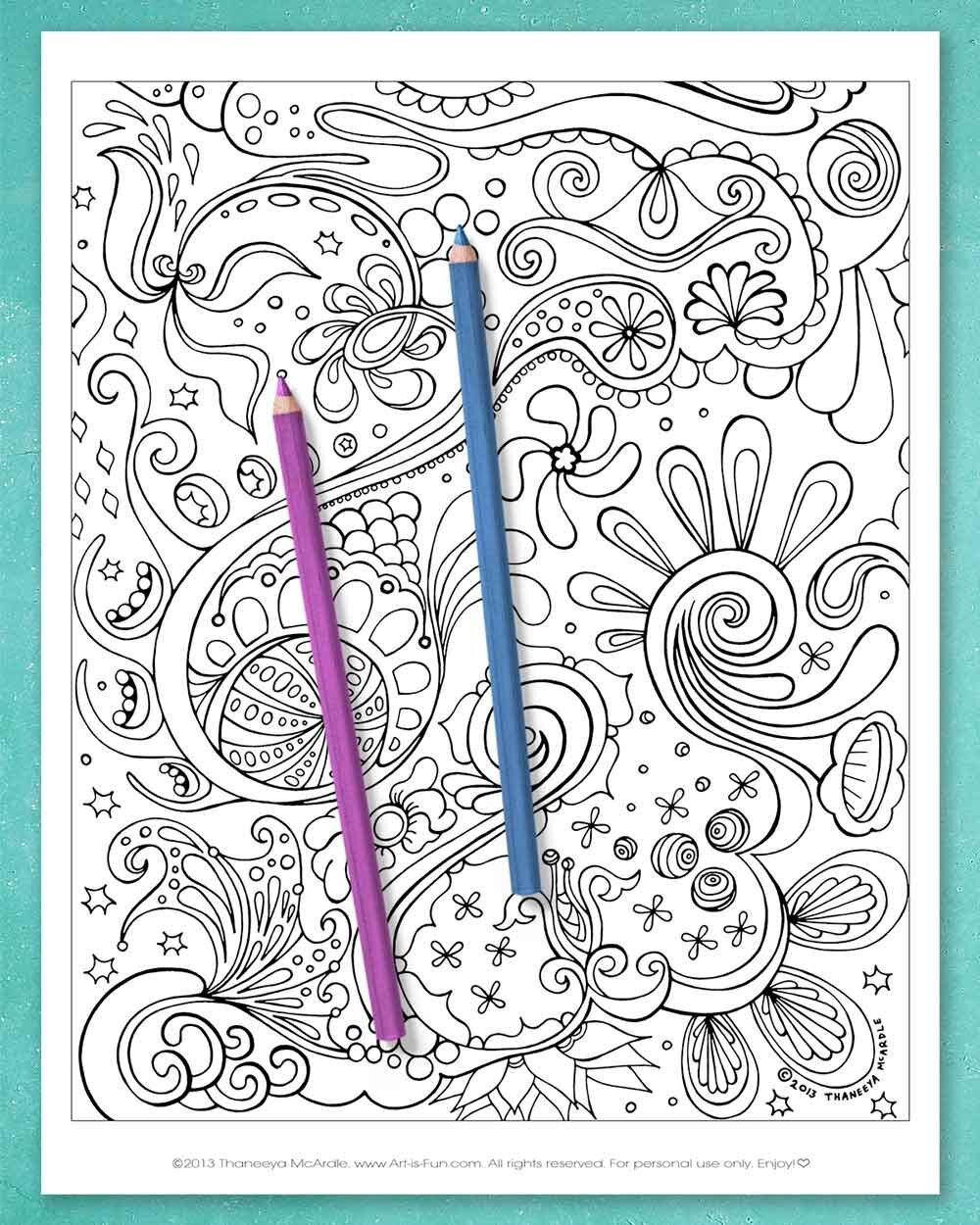 Abstract Coloring Pages product image (11)