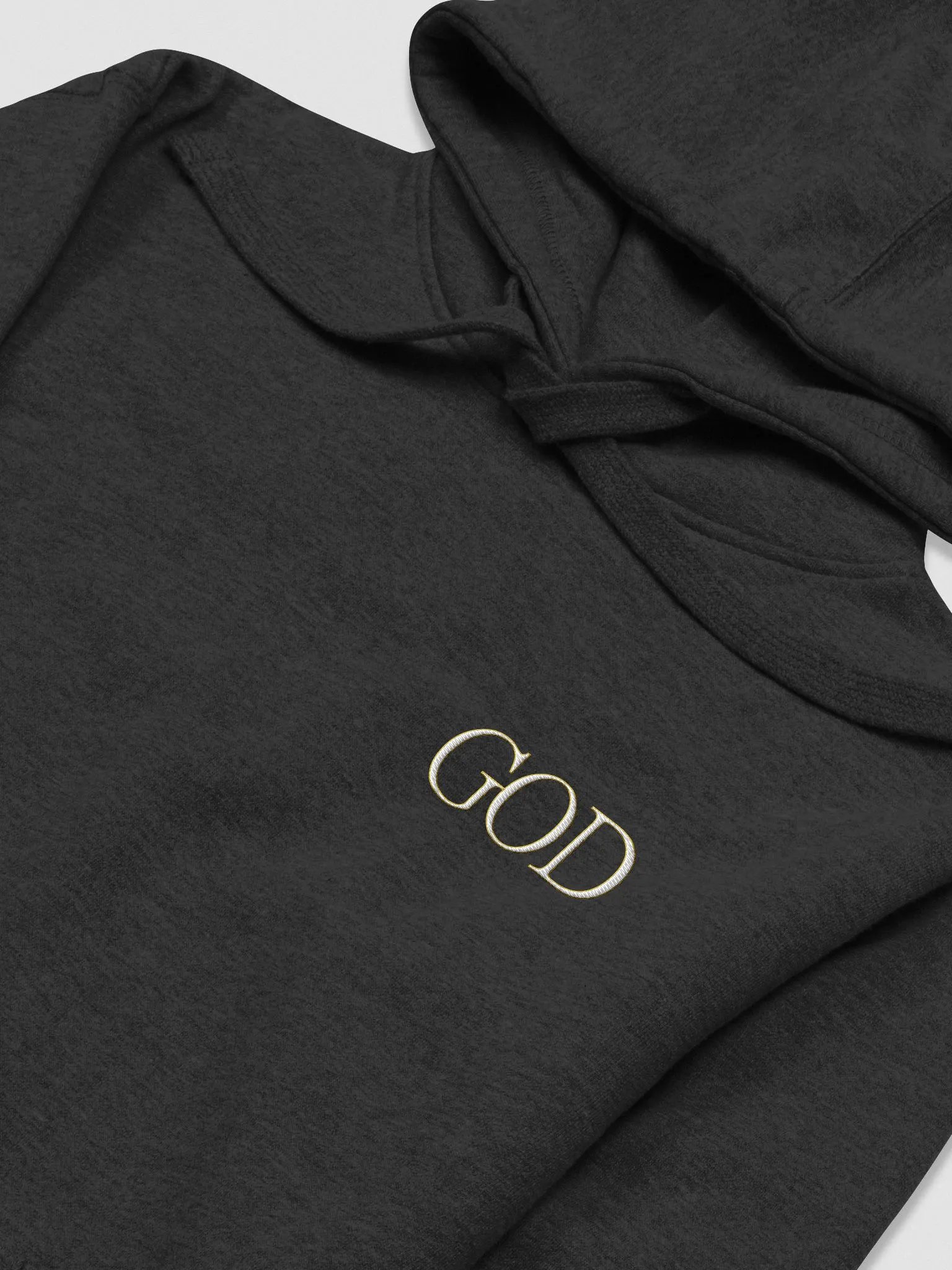 Good Vs Evil - God's In My Heart - Cotton Heritage Unisex Premium Hoodie (EMBROIDED) product image (1)