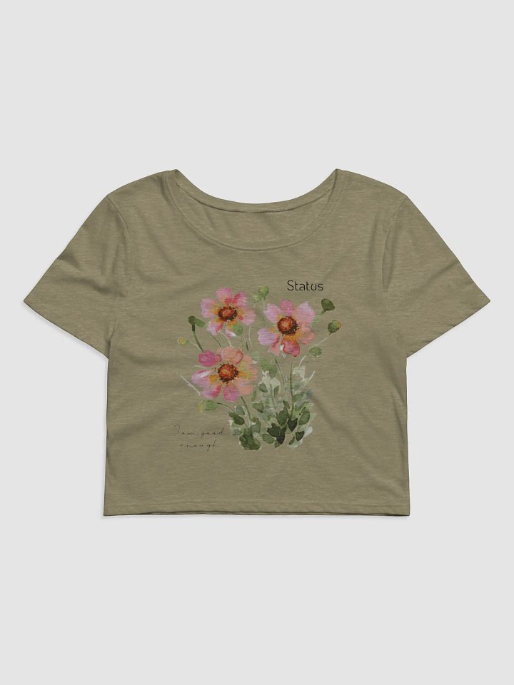 I Am Enough Status Crop Top product image (2)