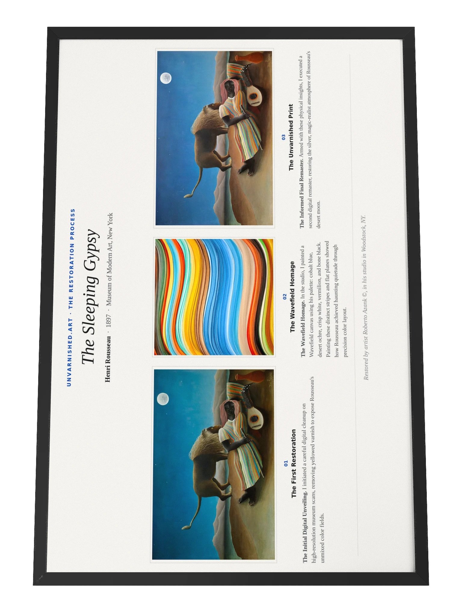 The Sleeping Gypsy — Framed Process Poster product image (1)