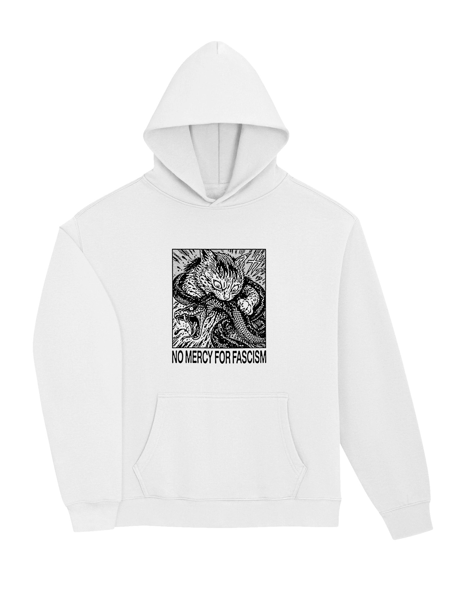 NO MERCY - Hoodie. white vers. product image (27)