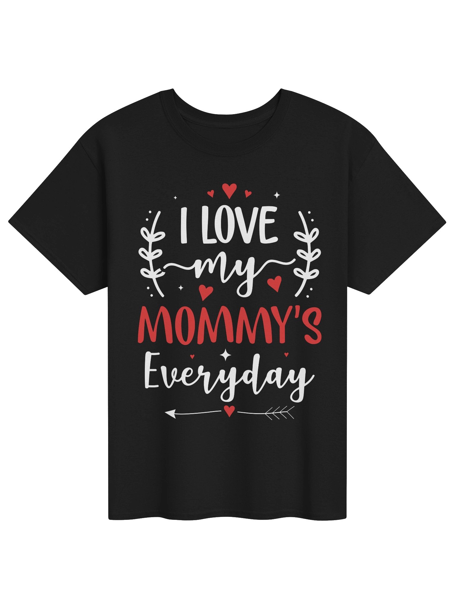 I Love My Mommy’s Everyday Heart Graphic Tee product image (105)