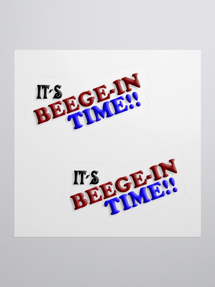 It's Beege-in Time Stickers product image (1)