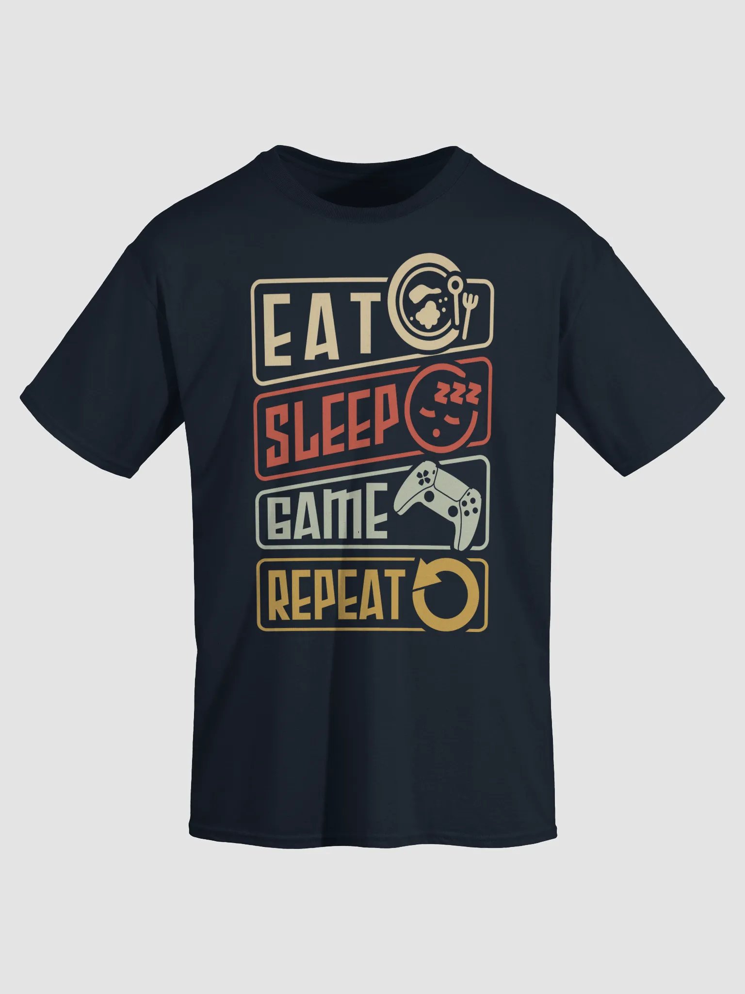 Master the Grind: Eat Sleep Game Repeat Shirt product image (5)