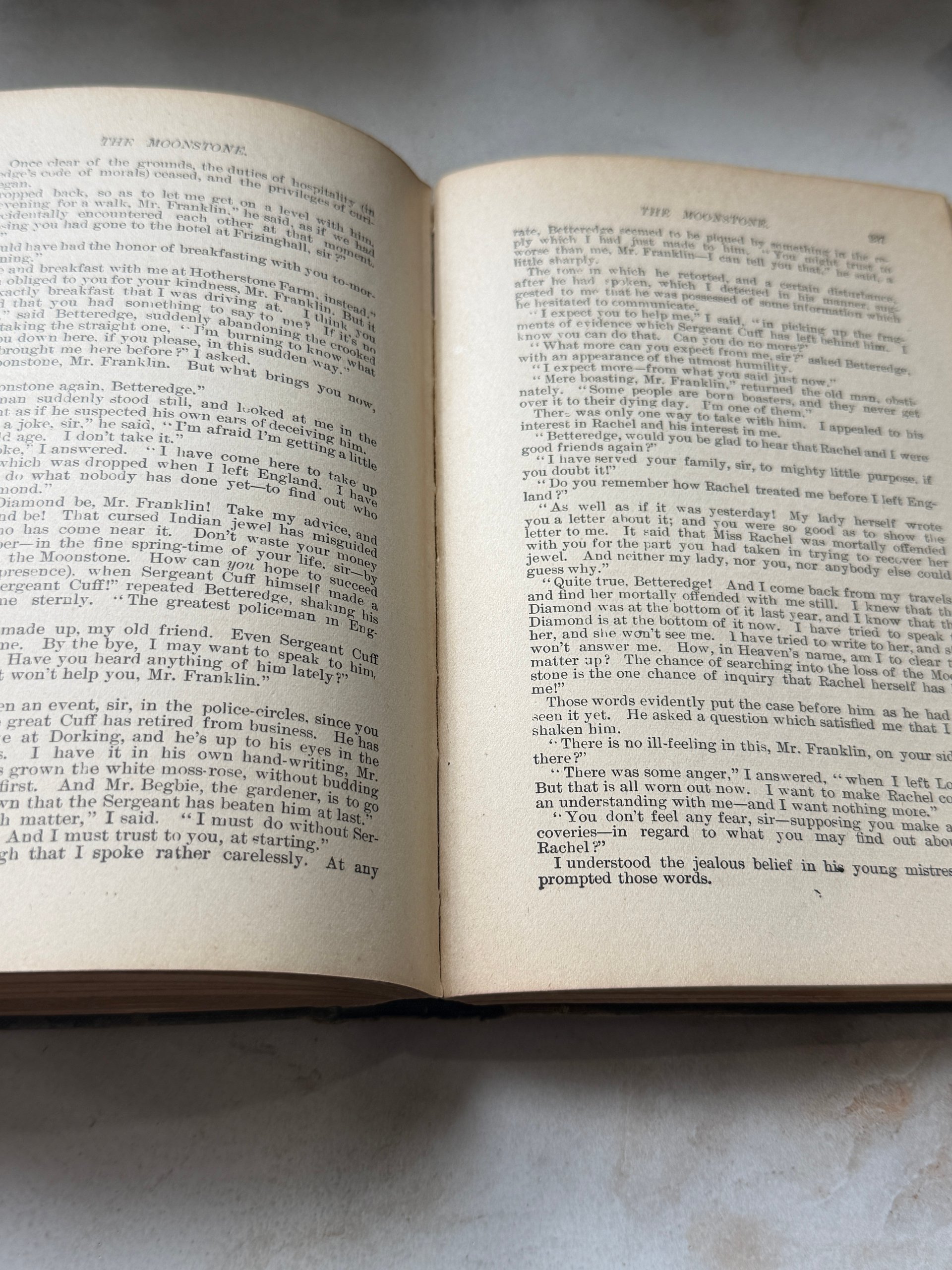 c. 1910’s Century | The Moonstone | Wilkie Collins | Antique Illustrated Hardcover product image (6)
