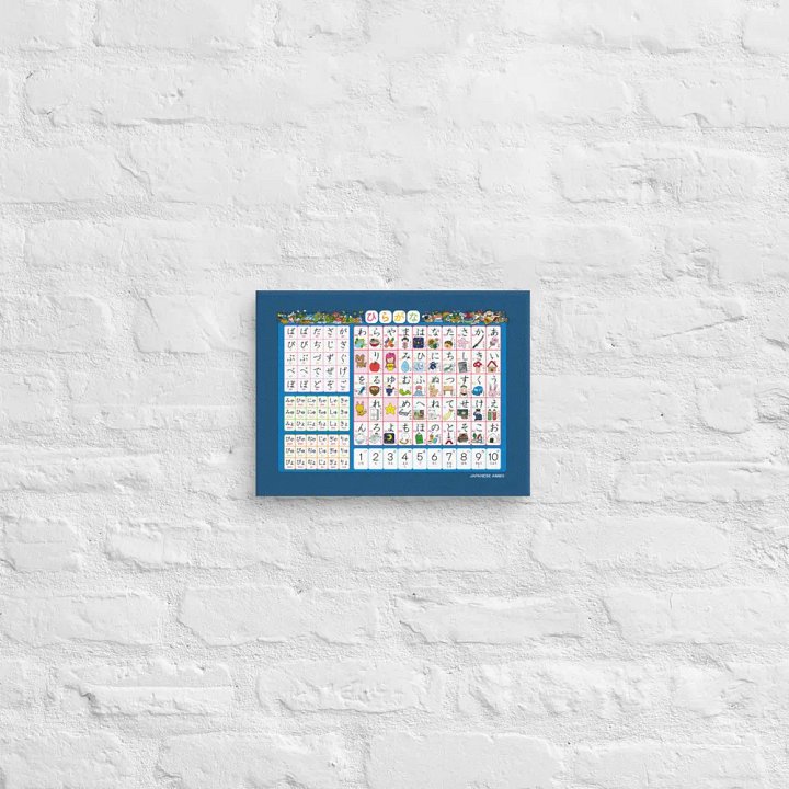 Hiragana Chart Canvas by Japanese Ammo product image (2)