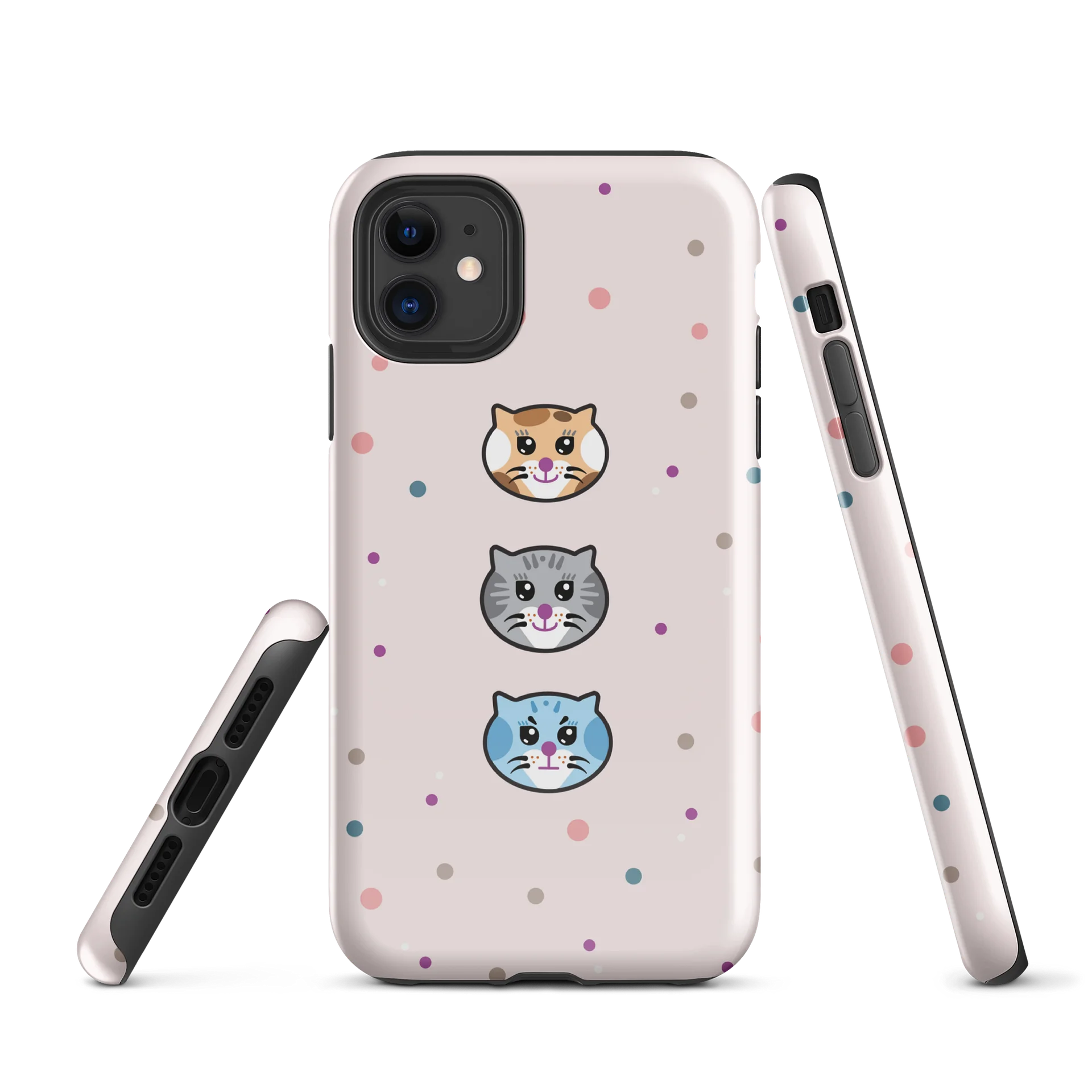 Cartoon Cat Besties iPhone Case — Blu, Yogii & Prego Edition product image (1)