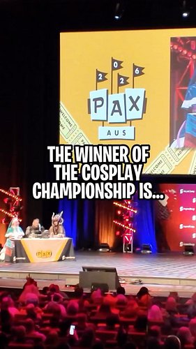 I somehow got the exact same seats as last year for the Cosplay Championship at @paxaus

Every year I am gobsmacked, I studie...
