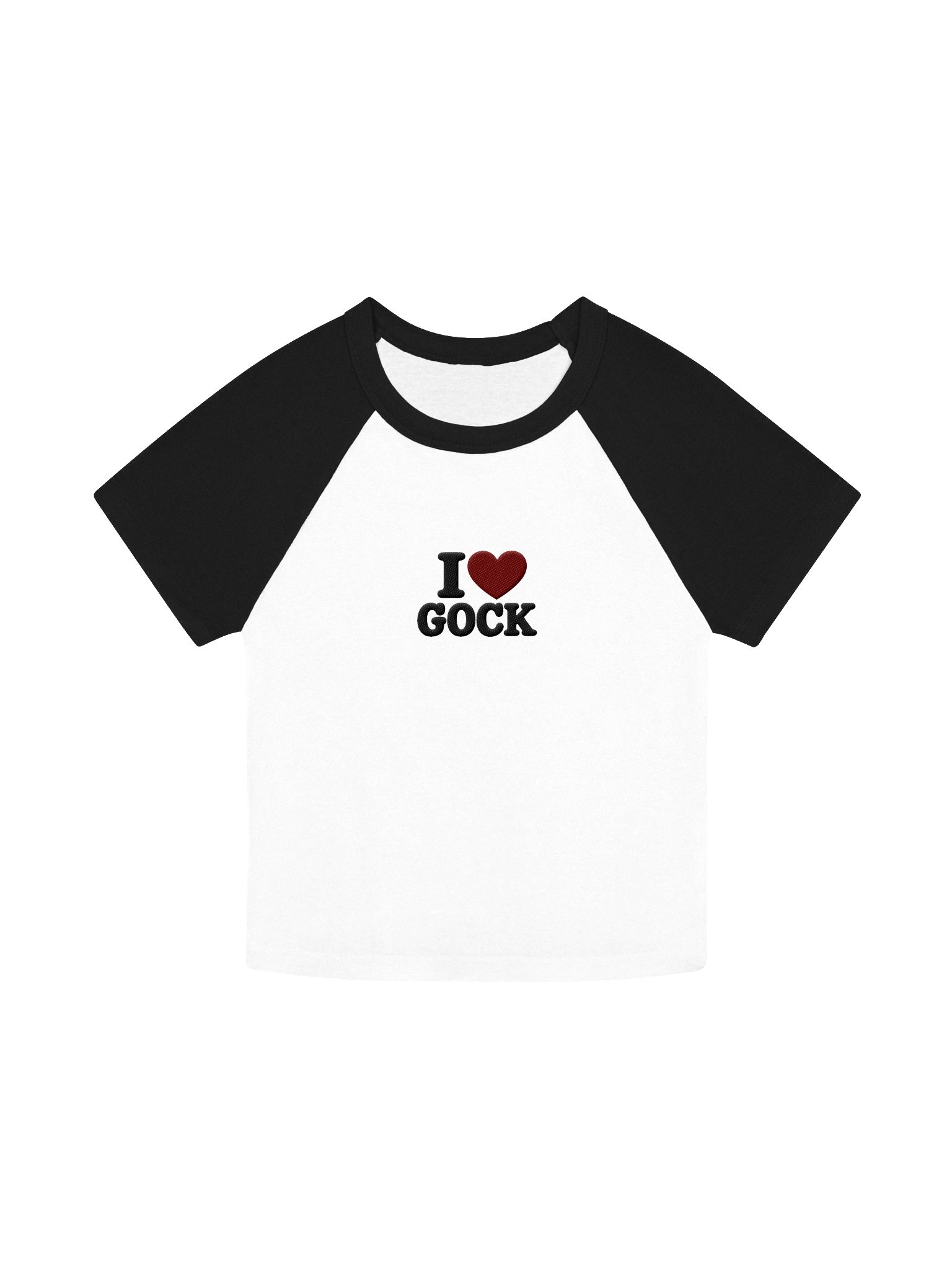I ❤️ Gock Tee | Embroidered Ringer Baby Tee product image (2)