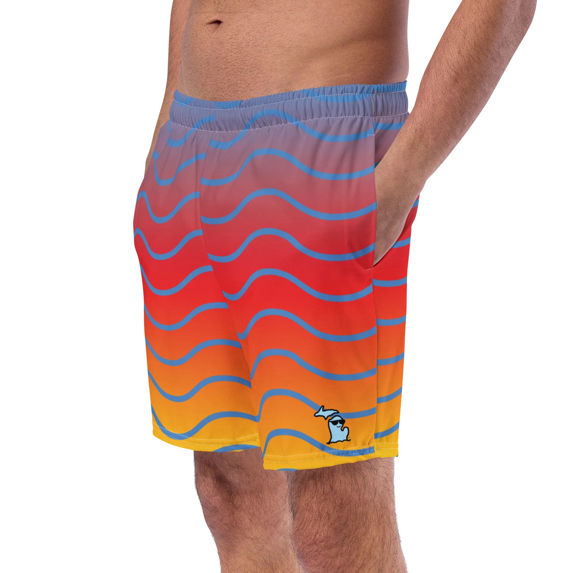 Michigan Waves™ Sunset Swim Trunks product image (2)