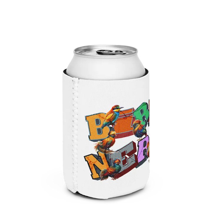 Bird Nerd Colorful Can Cooler product image (2)