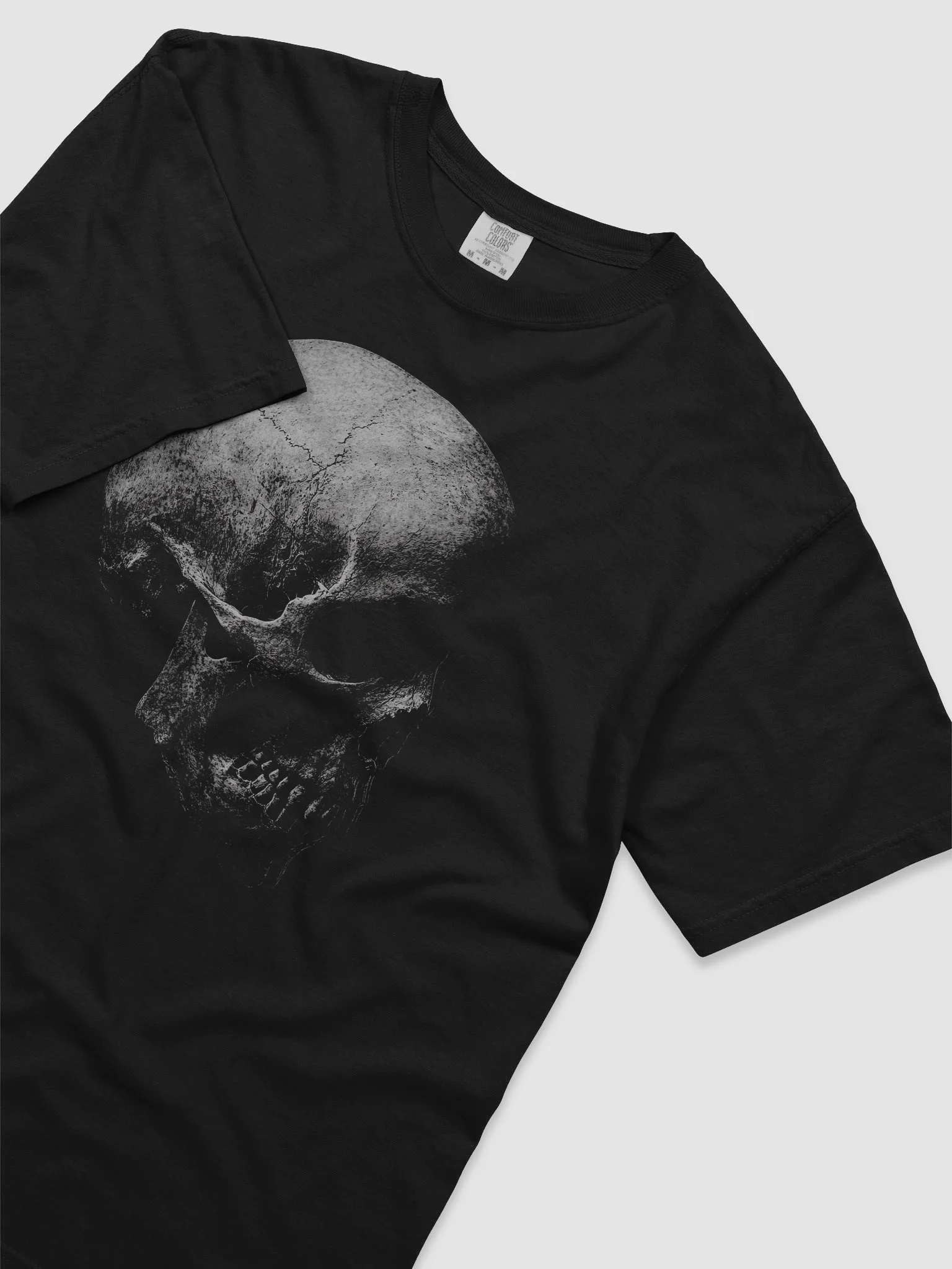Cracked Skull Black Short-Sleeve Graphic T-Shirt product image (5)