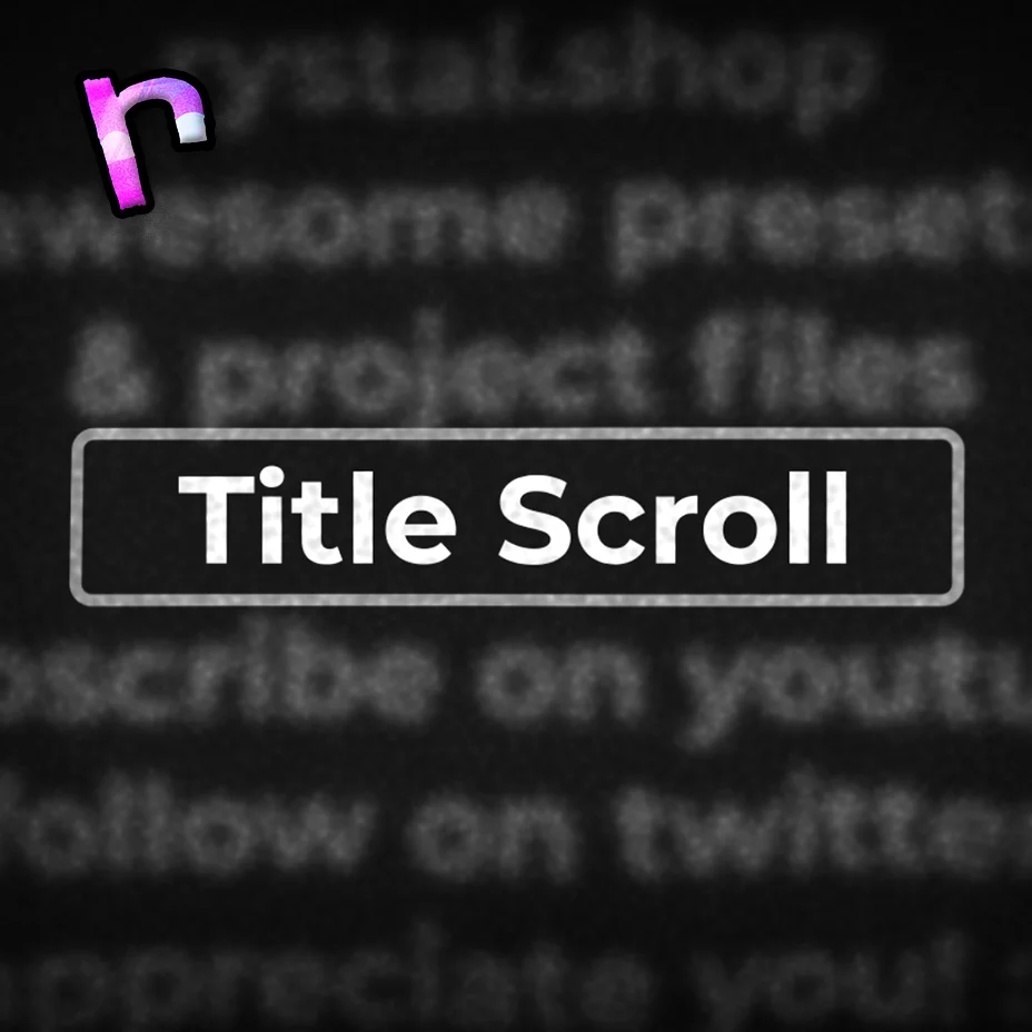 Title Scroll Preset - Vox Style product image (1)