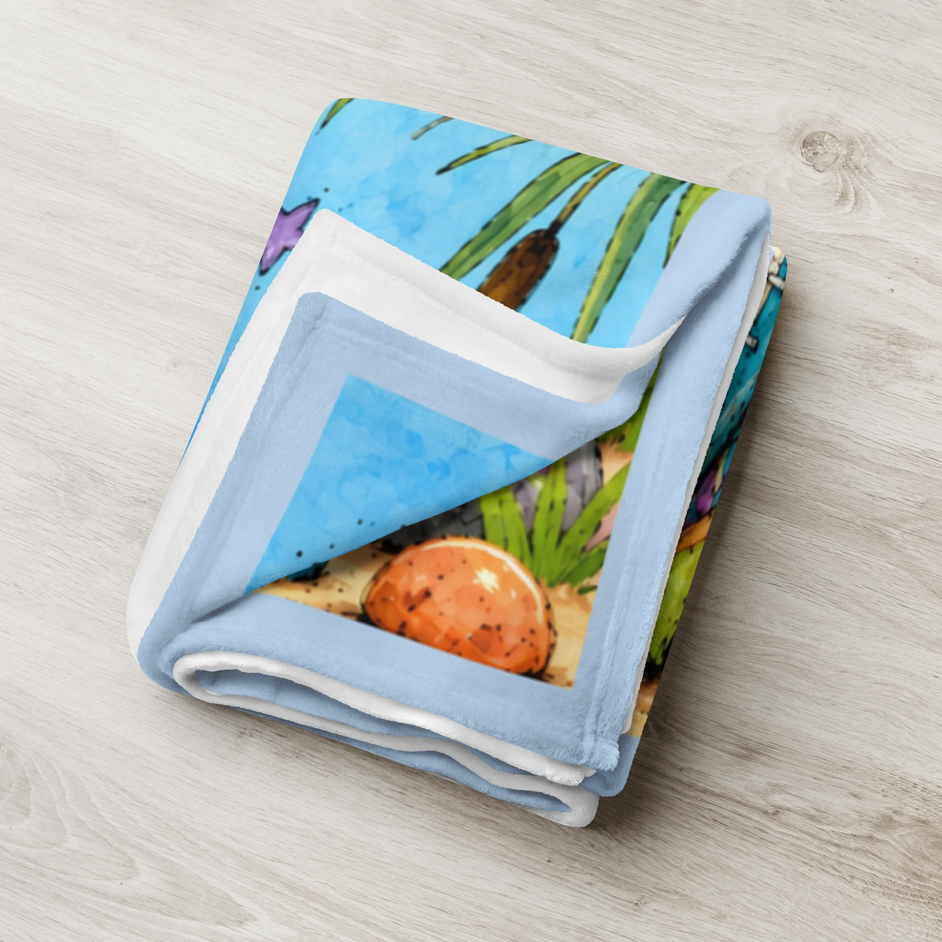 Plaid Faune - Paco l’Hippopotame (Small - 127X153cm) product image (5)