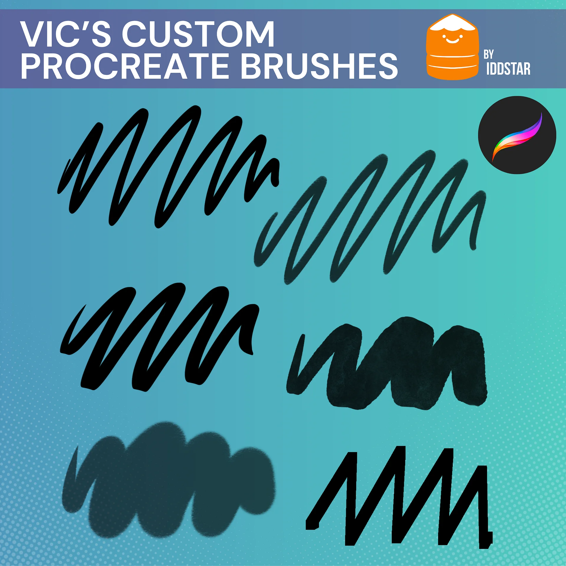 Vic’s Custom Procreate Brushes product image (1)