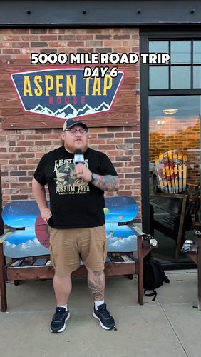 Day 6 of our 5000 mile road trip across the United States! Short day from Iowa to Indianapolis, with a sidequest to see @dapp...