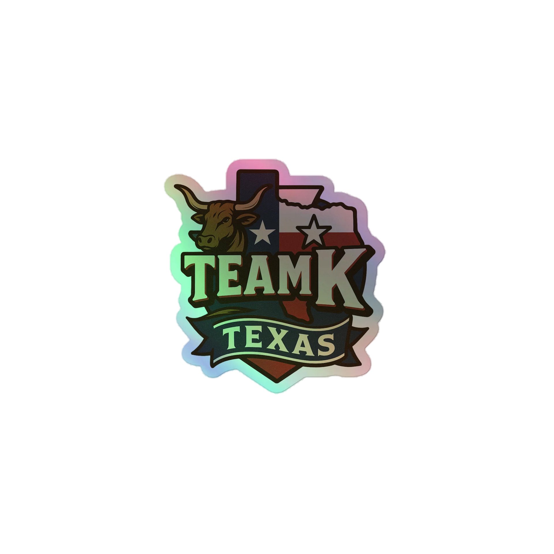 Team K Texas HOLOGRAPHIC" STICKERS product image (1)