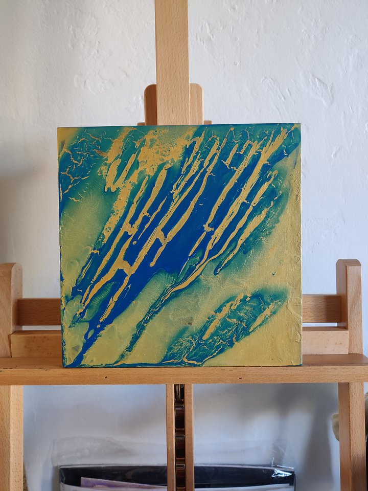 Blue and Gold Abstract product image (1)