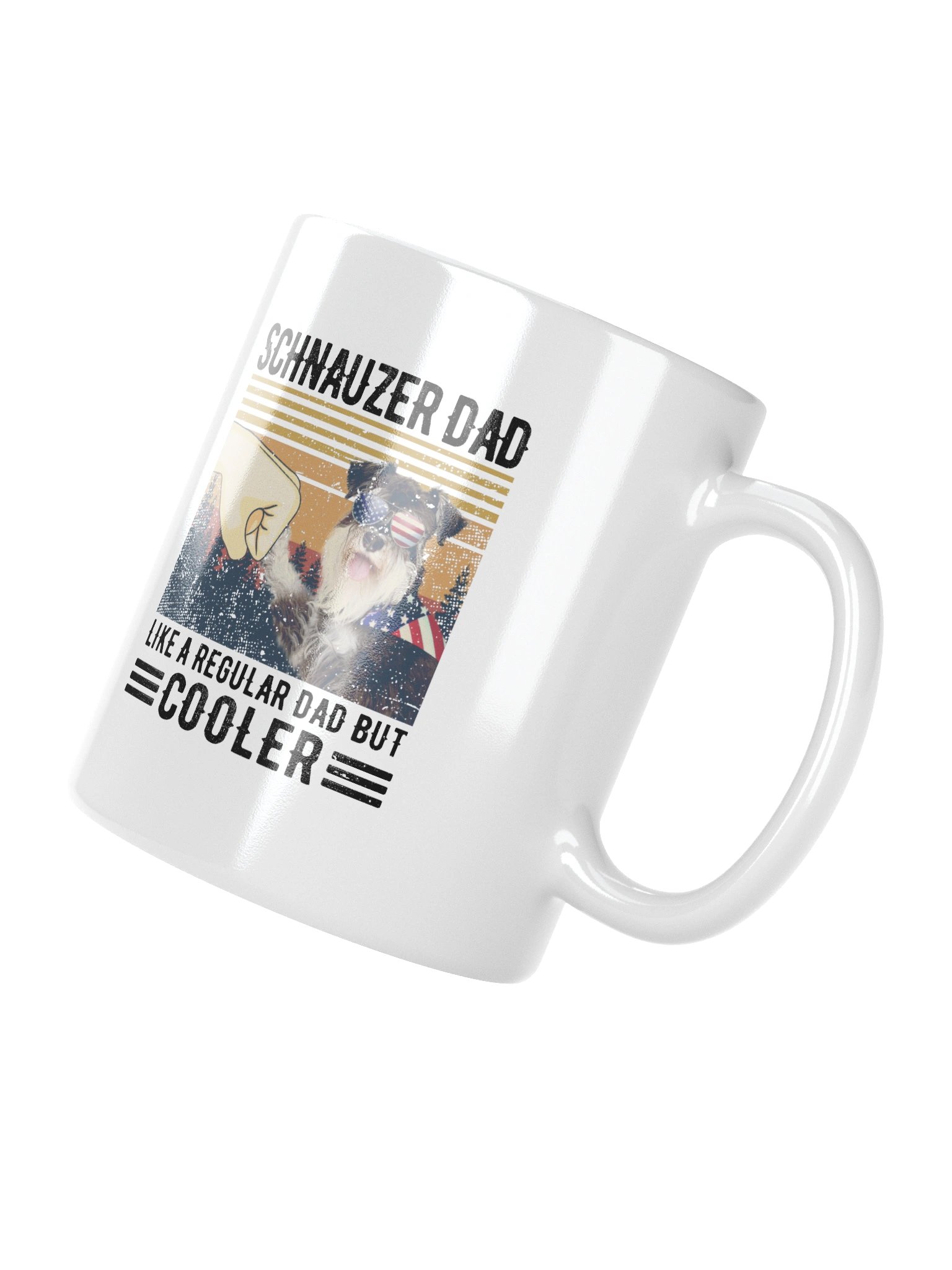 Schnauzer Dad: Like A Regular Dad But Cooler Coffee Mug product image (5)