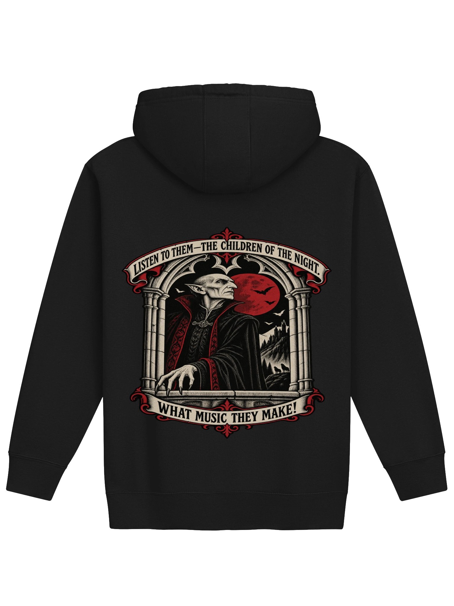 Count Dracula Vampire Gothic Hoodie | Children of the Night product image (1)