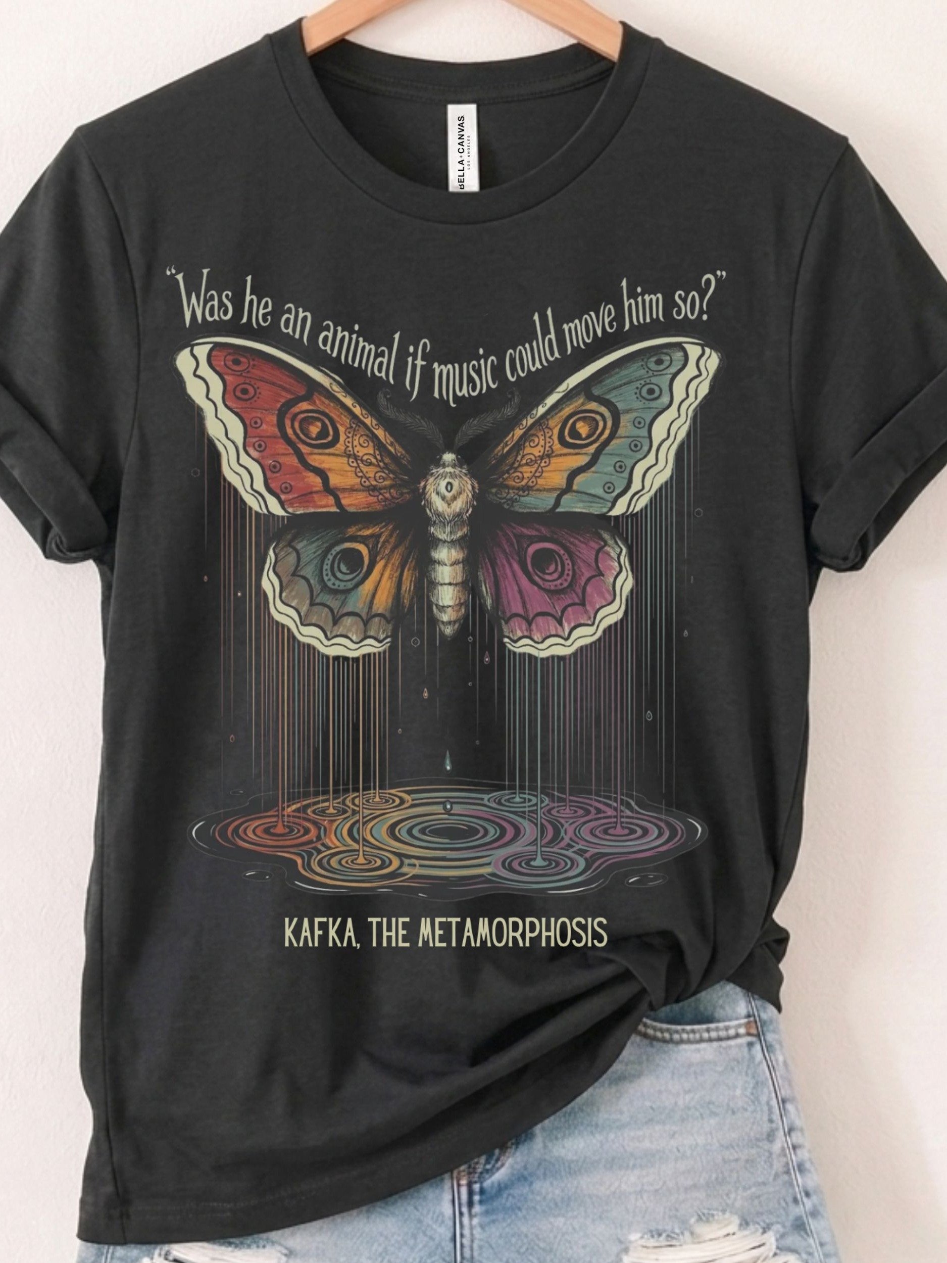 Kafka Moth Music Quote Shirt, Metamorphosis Literary Lover Tee product image (1)