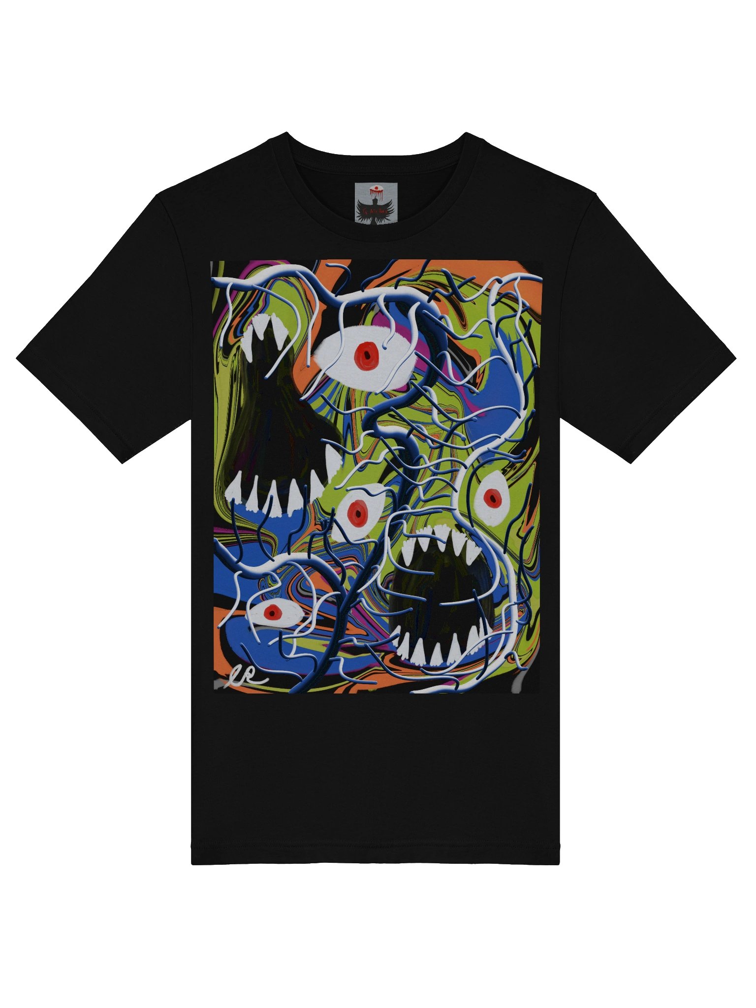 Psychedelic Eyes & Teeth Tee — Bella+Canvas product image (5)