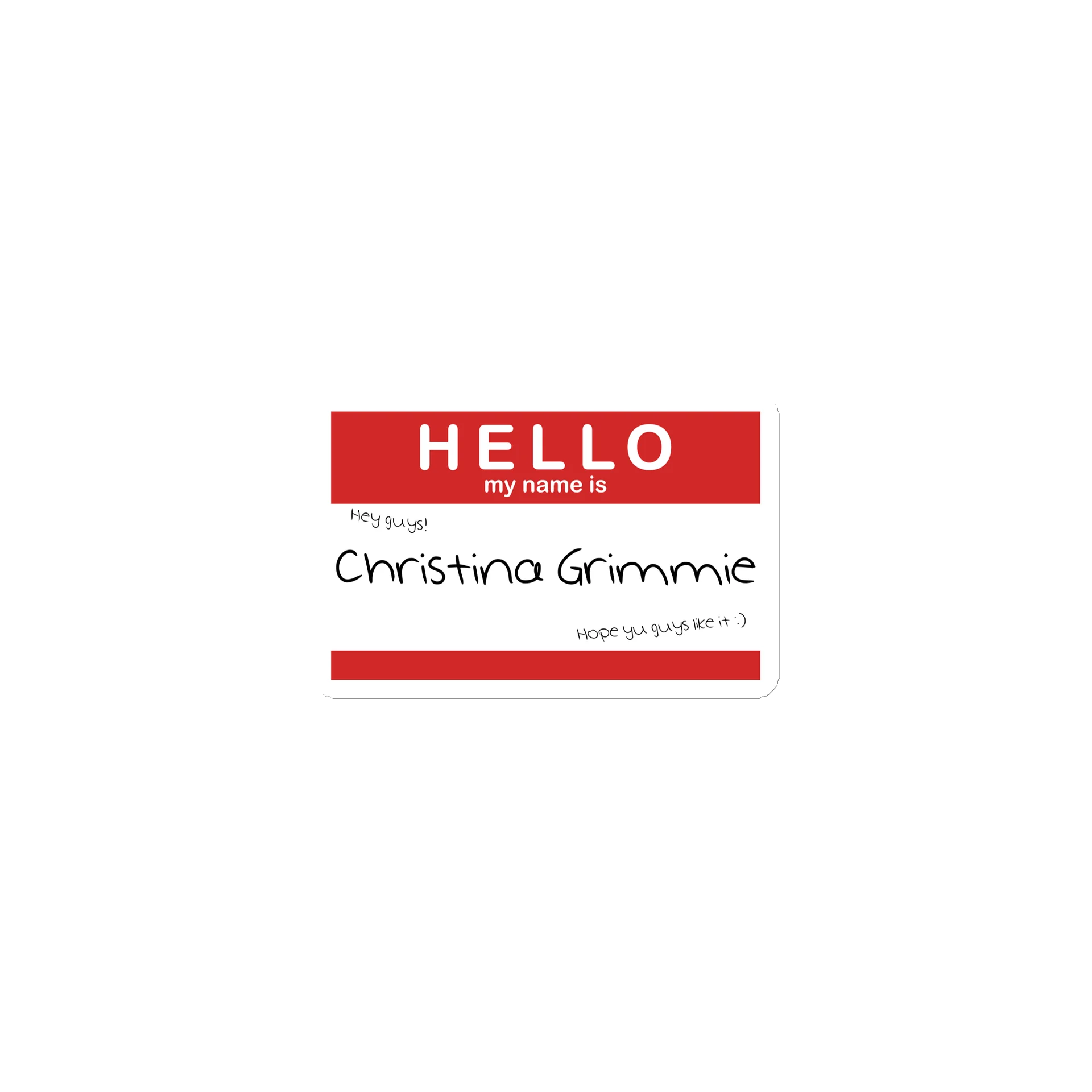 Hello My Name Is Christina Grimmie Magnet product image (1)