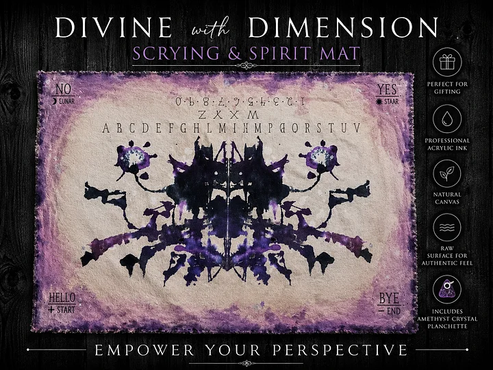 AMETHYST CAVE | 1/1 Original Canvas | Scrying & Spirit Divination Mat product image (2)