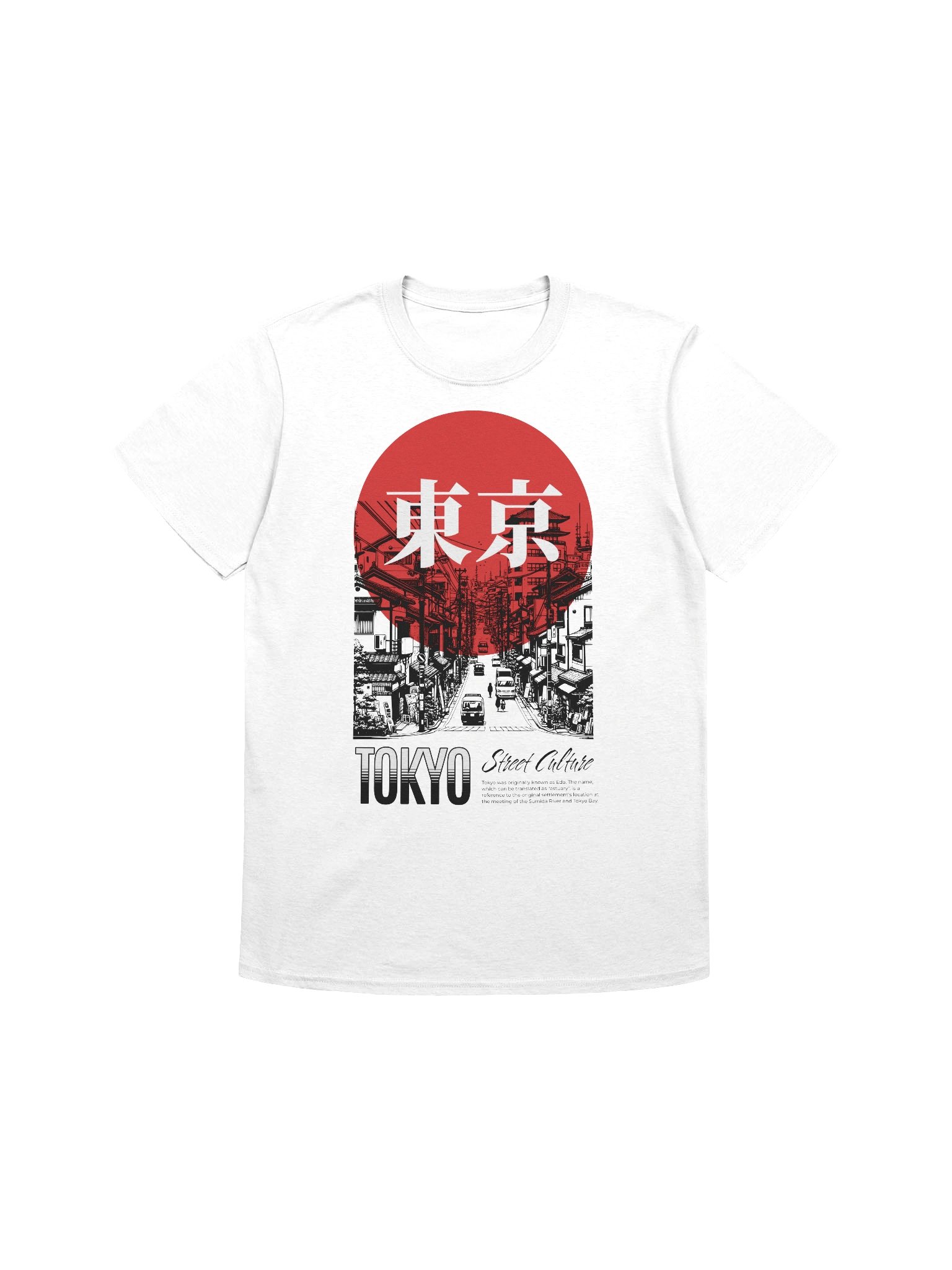 Tokyo Street Culture Red Sun T-Shirt - Gildan Softstyle product image (1)