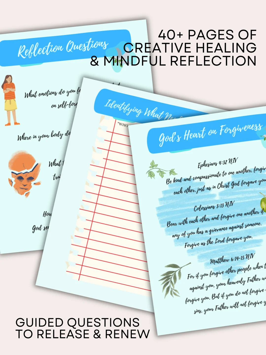 Free to Forgive - DIGITAL 40+ Coloring Pages to Heal, Release, and Renew product image (4)