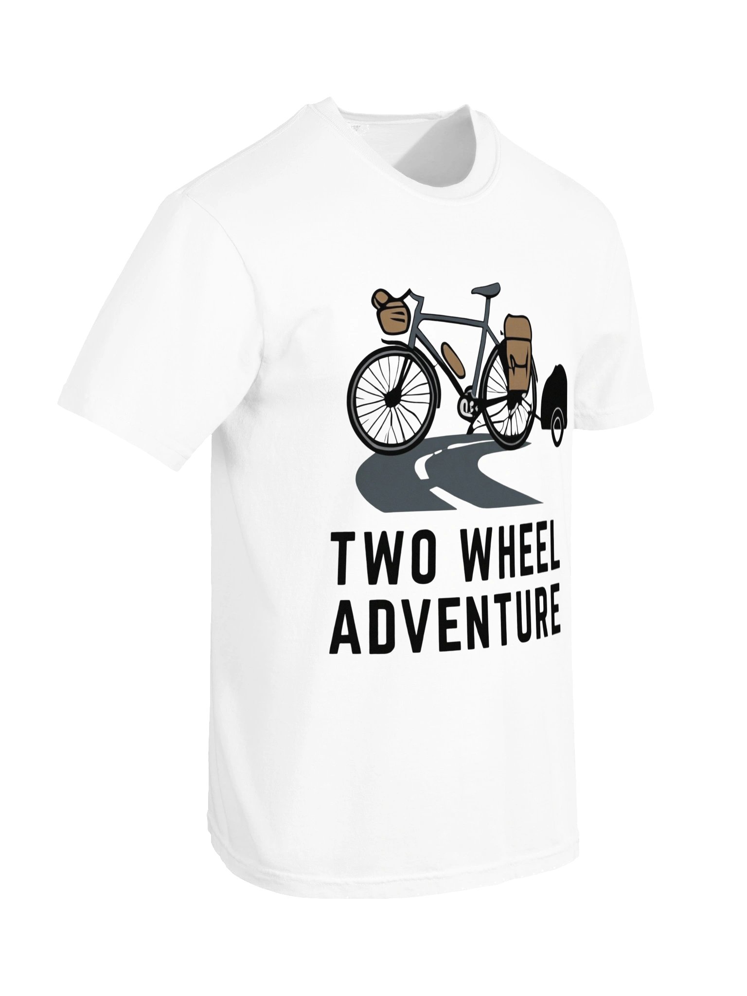 Two Wheel Adventure T-Shirt – Bicycle Touring Graphic Tee product image (4)