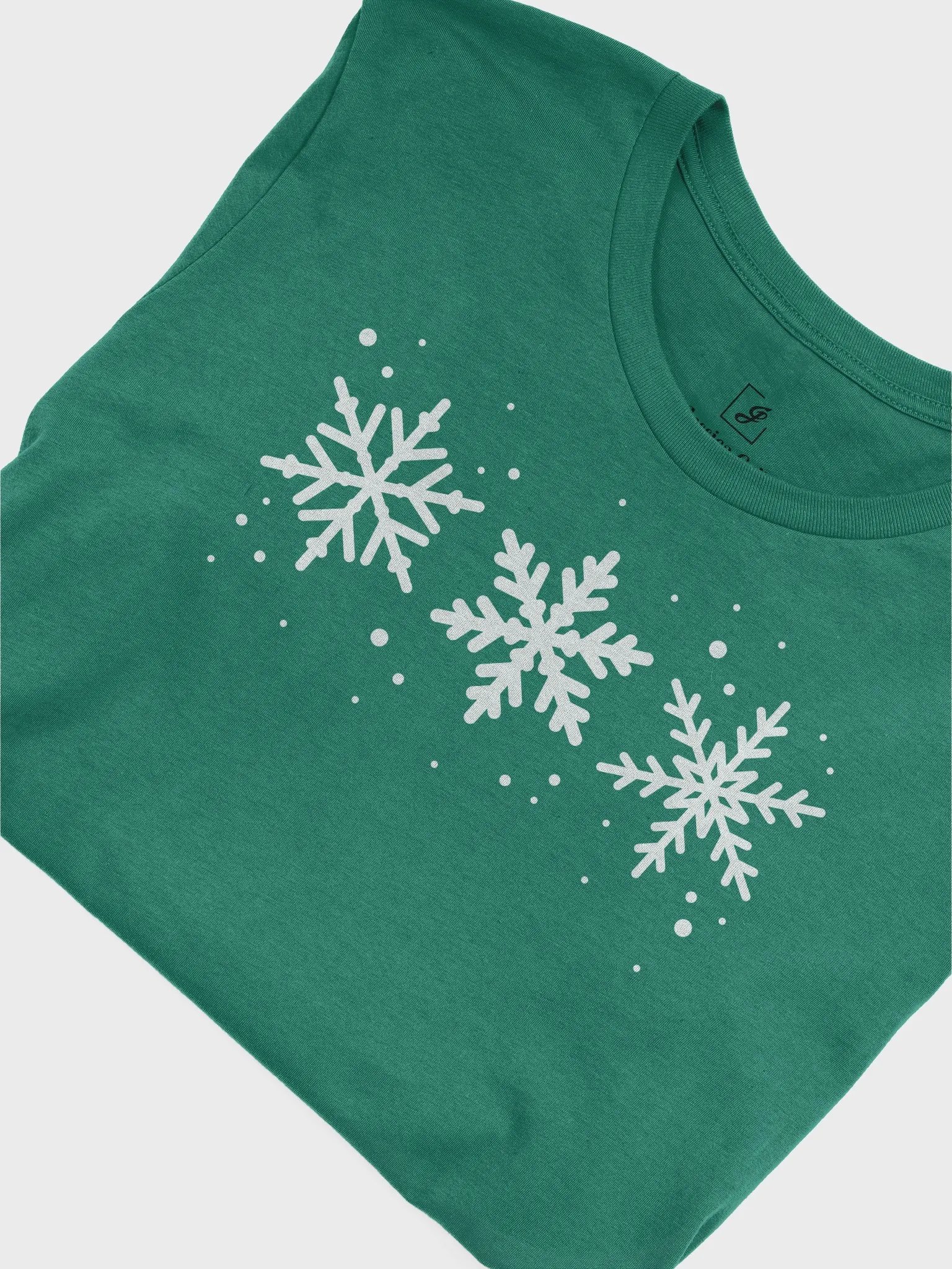 White Snowflakes Supersoft Classic Fit T-Shirt product image (3)
