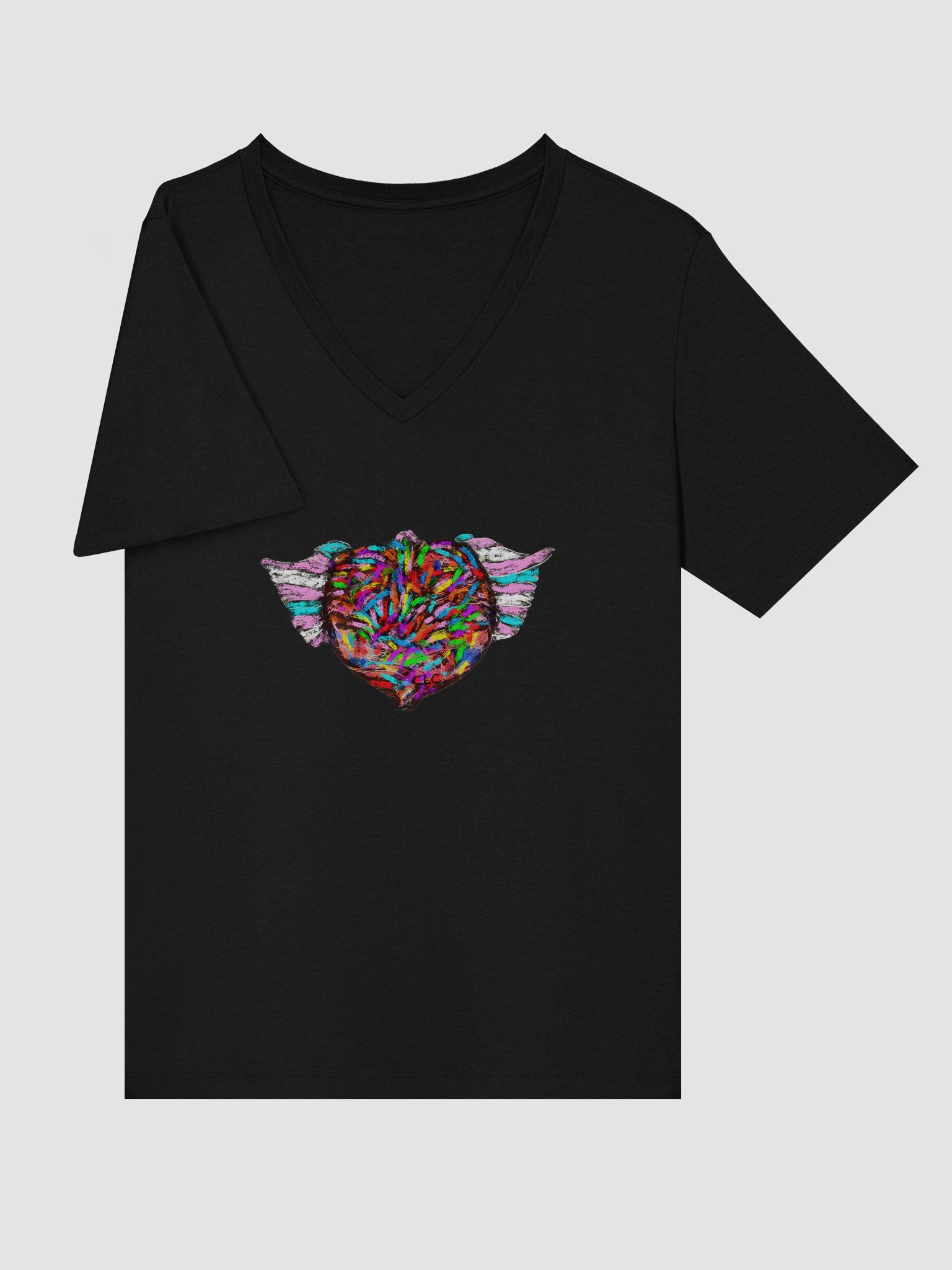 Love Has Wings Relaxed V-Neck Tee product image (26)