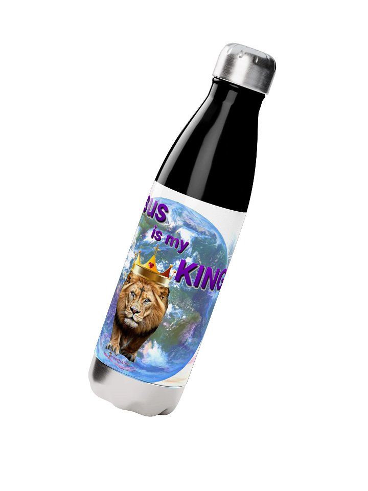 Jesus is my KING - Stainless Steel Water Bottle product image (2)