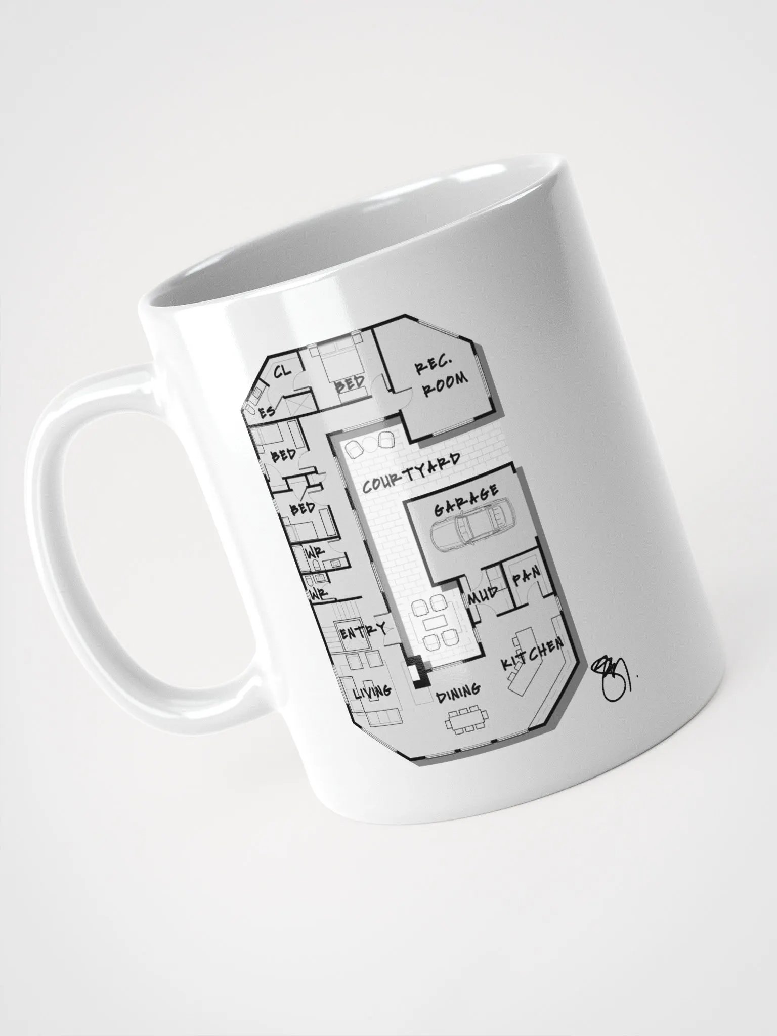 Alphabet Floor Plan Mug - G product image (2)