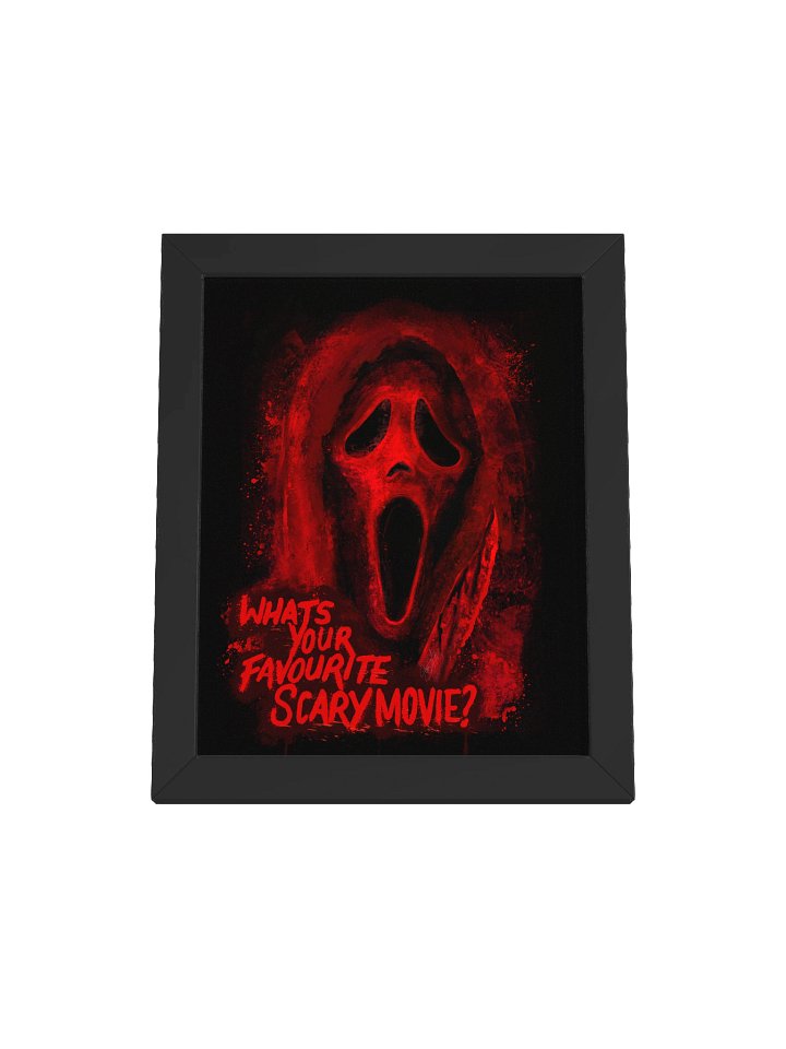 BLK Framed Ghost Face Print (Red) product image (1)