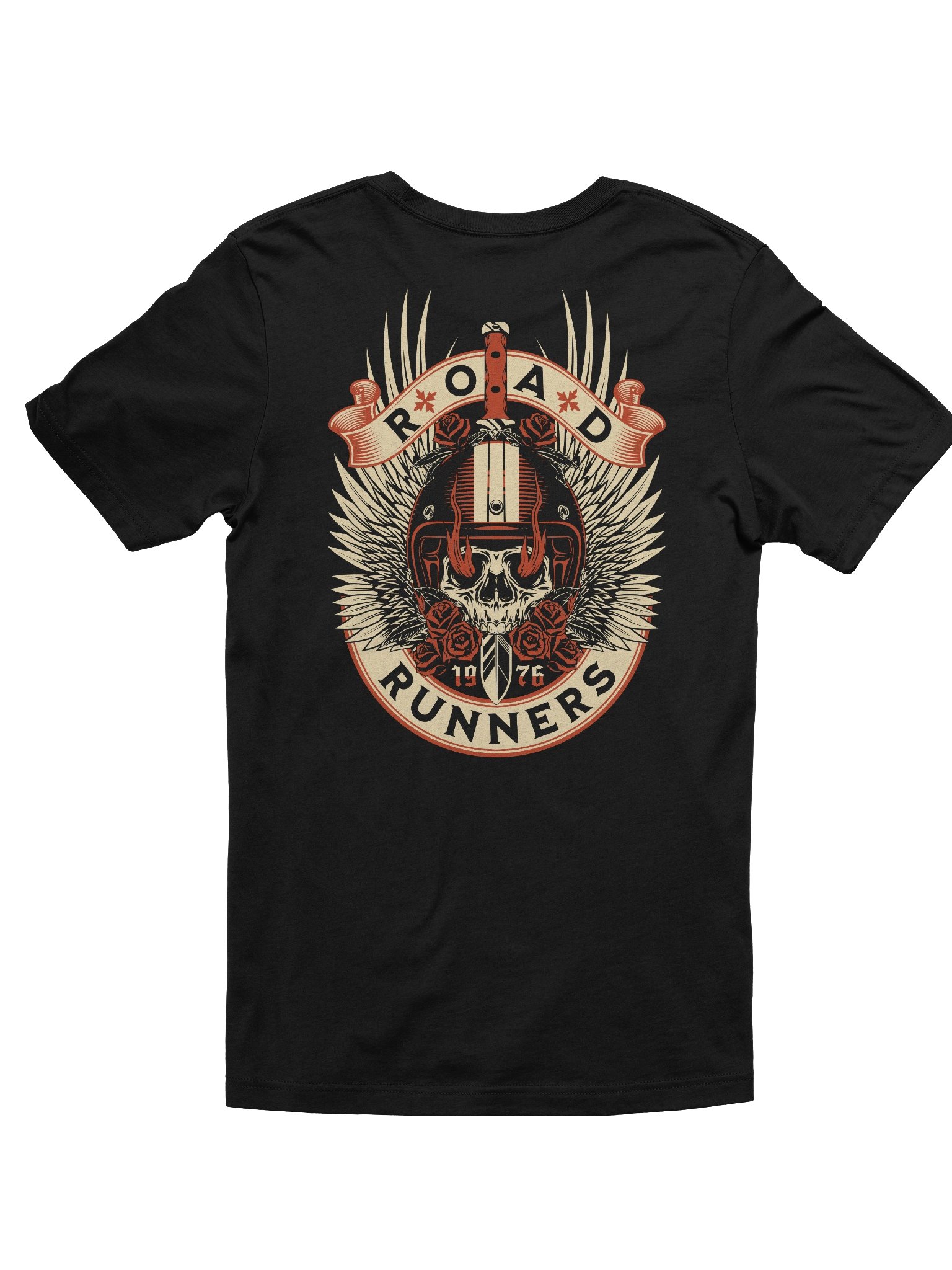 Unique Road Runners Skull T-Shirt for Bold Fashion Choices product image (2)