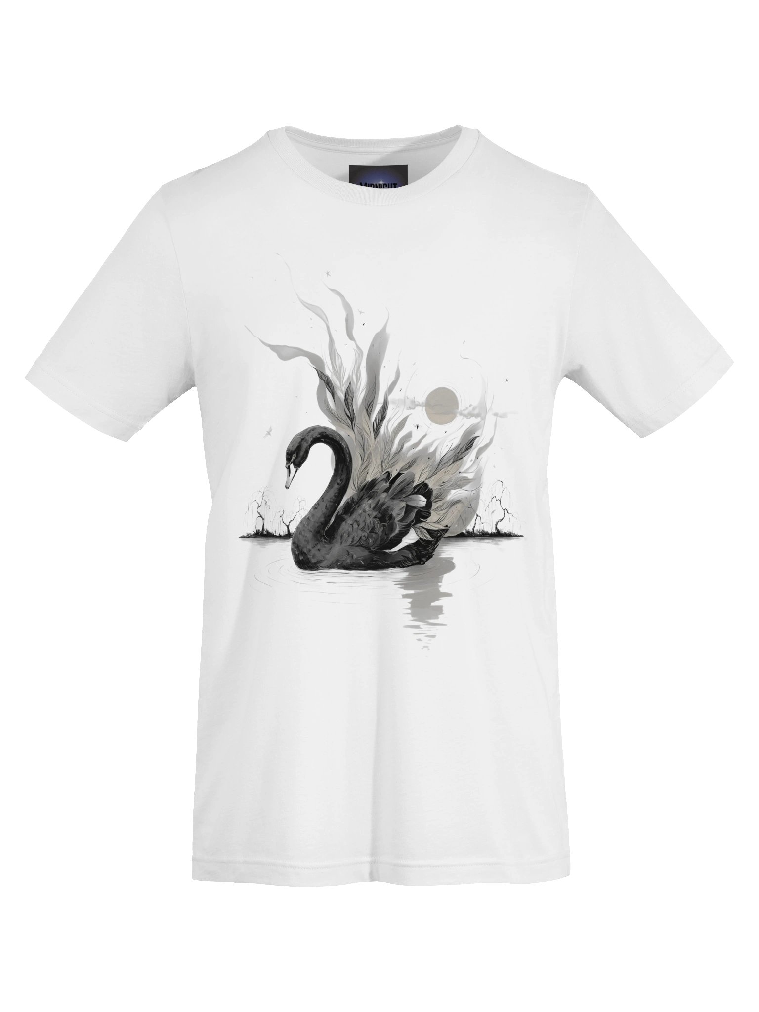 Eclipse Swan Graphic T-Shirt product image (50)