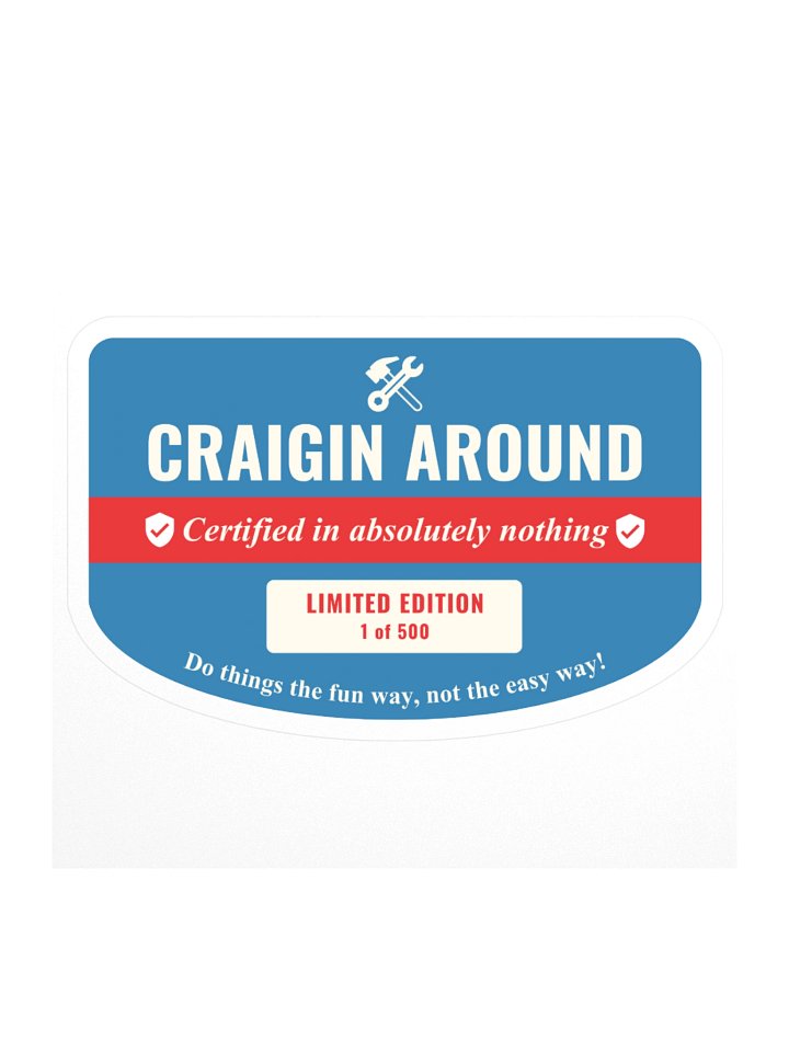 Craigin Around Sticker: First Edition product image (1)