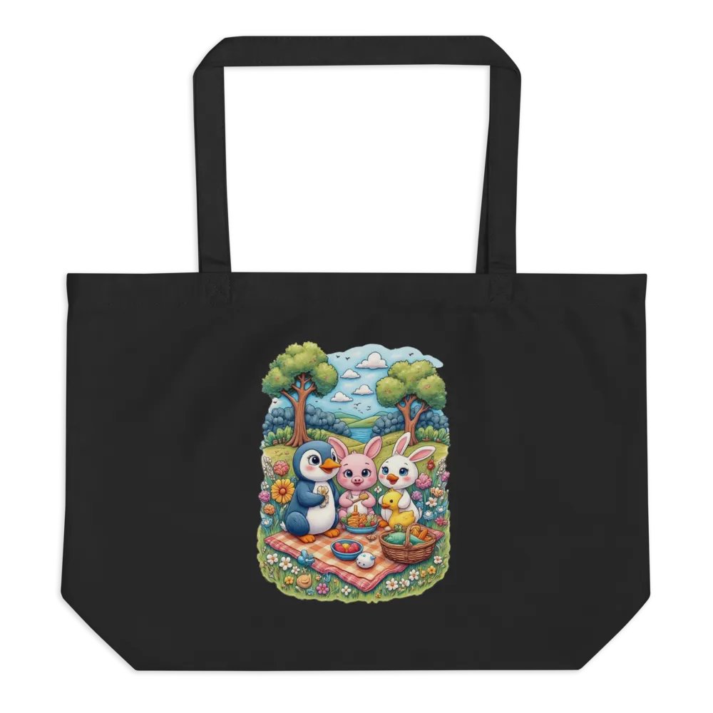 Whimsical Picnic Baby Animal Friends Eco Tote product image (1)