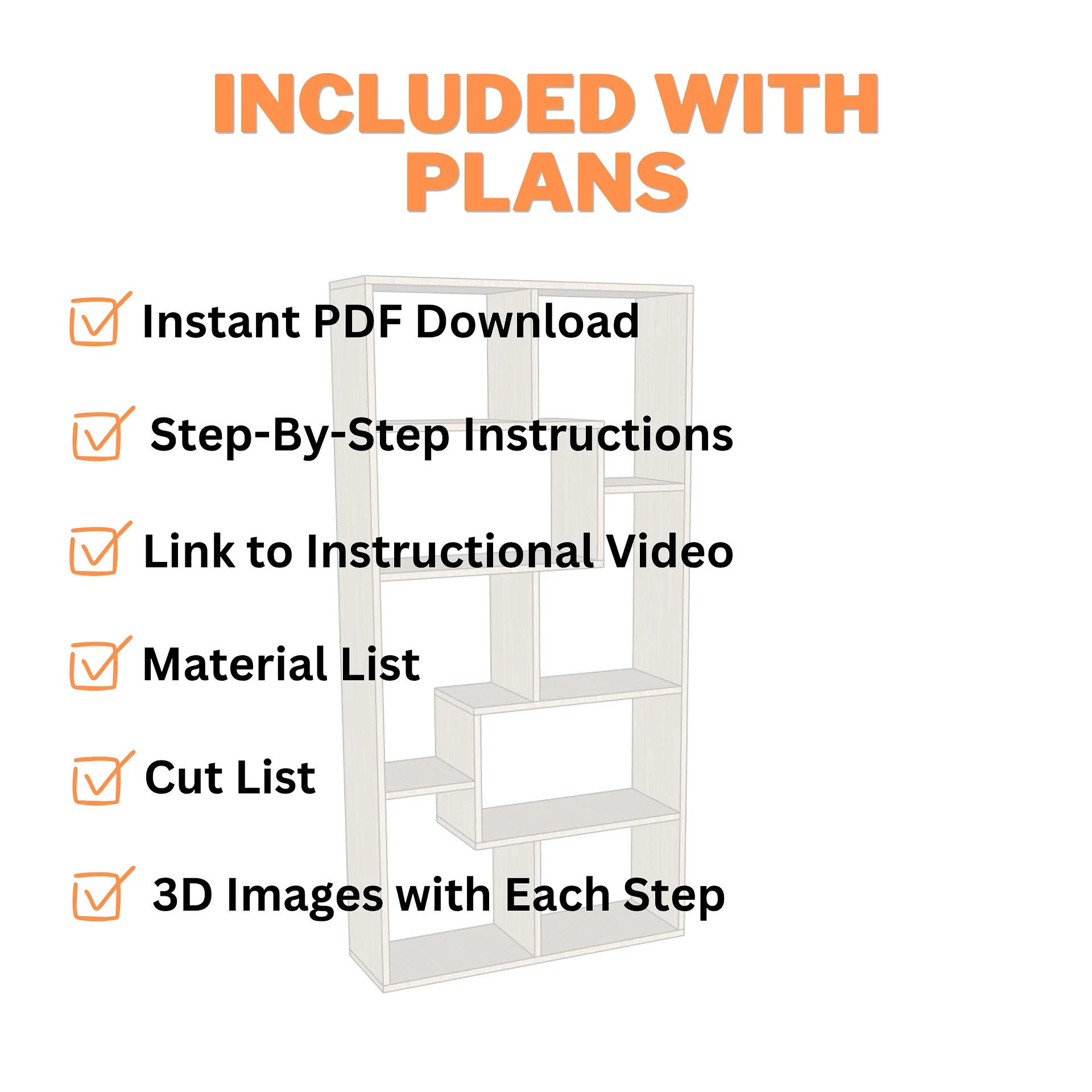 Bookshelf Plans (PDF) product image (4)