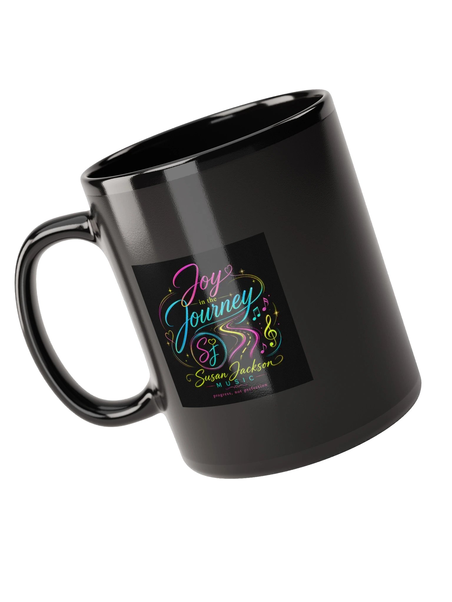 Joy in the Journey Black Mug product image (5)