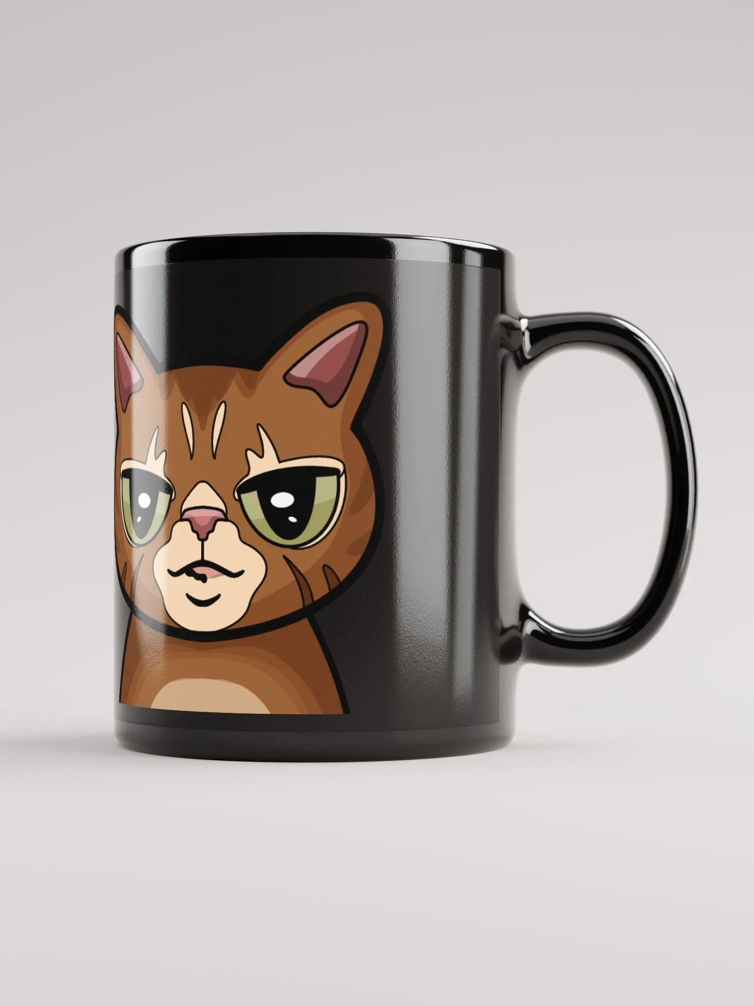 Reggie Black Glossy Mug product image (3)