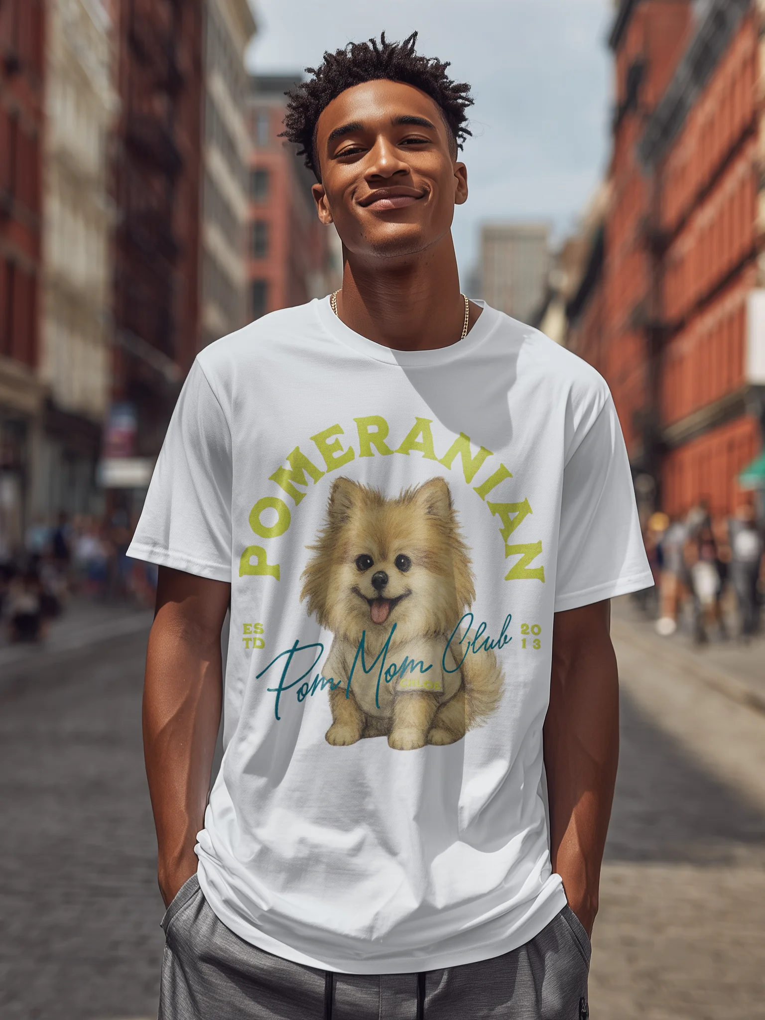 Pomeranian Tshirt Yellow product image (162)