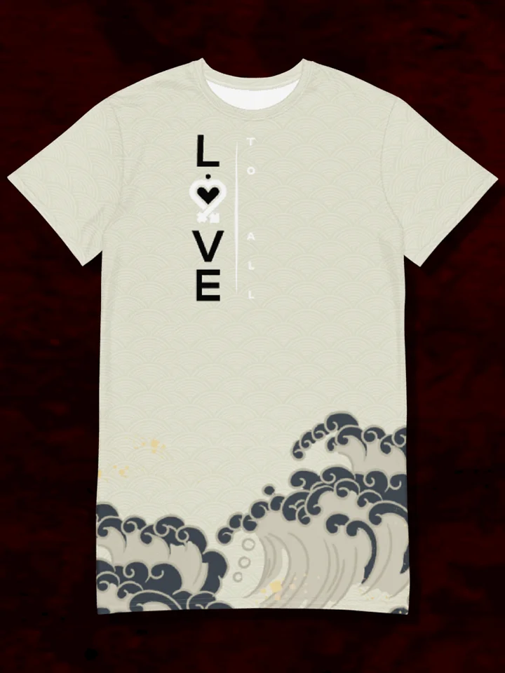 L2A Beige Wave Women's T-Dress product image (1)